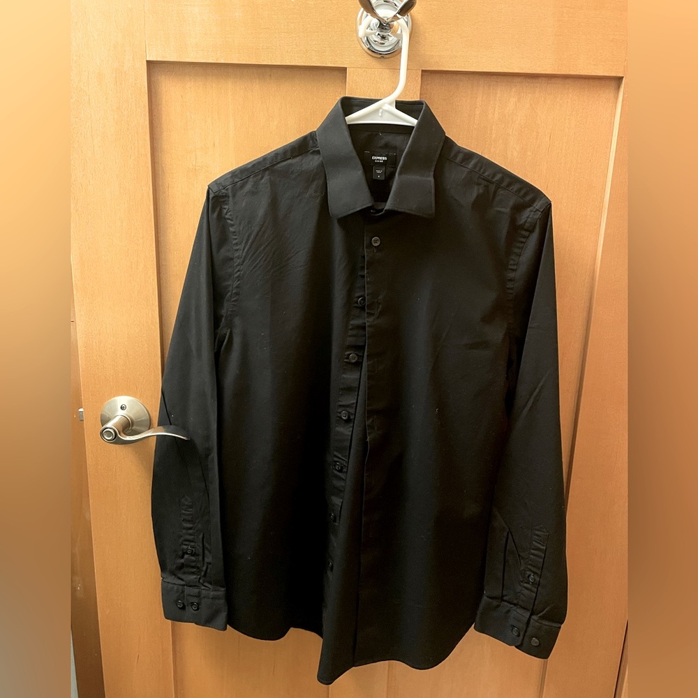 Express Small Slim 1MX dress shirt - black